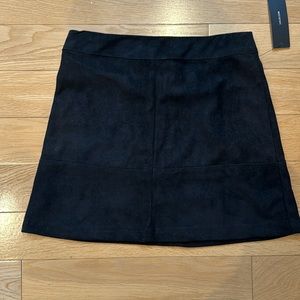 Lulus suede black mini skirt -  xs